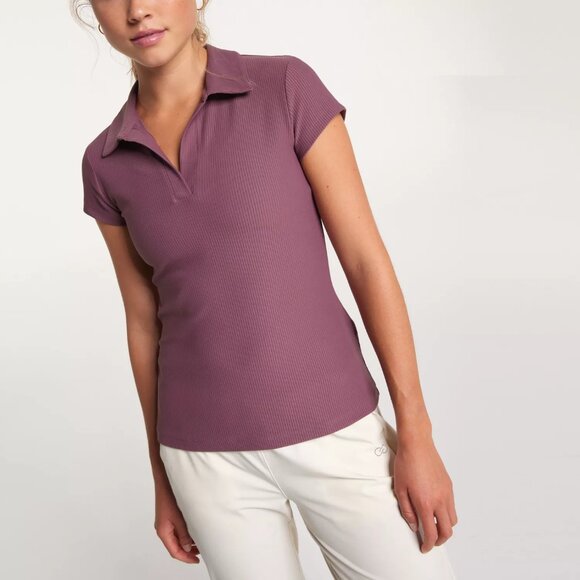 CALIA by Carrie Underwood Tops - NWT New CALIA Women's Ribbed Johnny Collar Golf Polo XXL 2XL Tennis Shirt Top